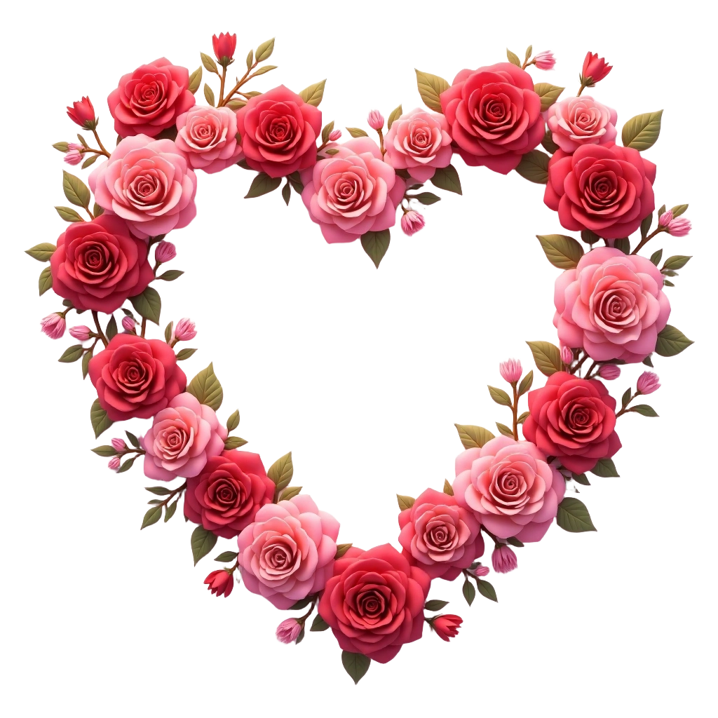 Heart-Shaped Rose Wreath